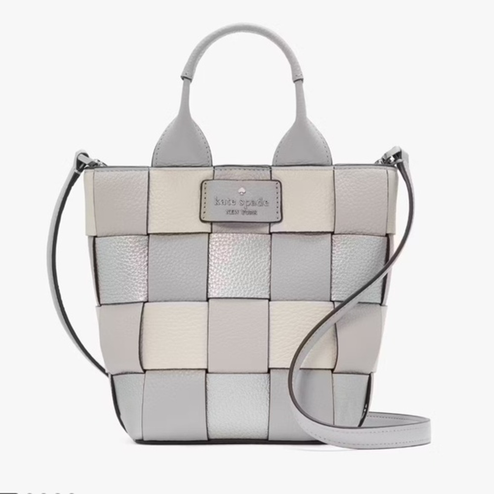 NWT KATE SPADE‎ NY Basket Metallic Mini Leather Tote - Picture 6 of 6